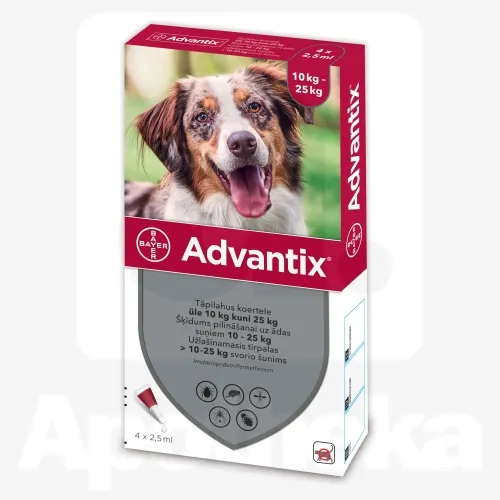 ADVANTIX TÄPILAHUS 500MG+100MG/ML 2,5ML N4 (>10-25KG)