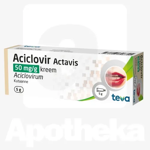 ACICLOVIR ACTAVIS KREEM 50MG/G 5G