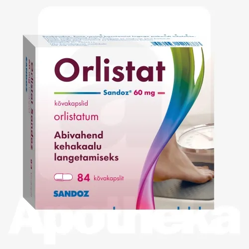 ORLISTAT SANDOZ KÕVAKAPSEL 60MG N84