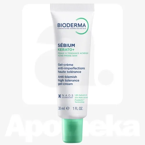 BIODERMA SEBIUM KERATO+ GEELKREEM AKNELISELE NAHALE 30ML