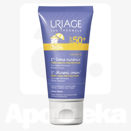 URIAGE BABY 1ST PÄIKESEKAITSE MINERAALKREEM SPF50 50ML