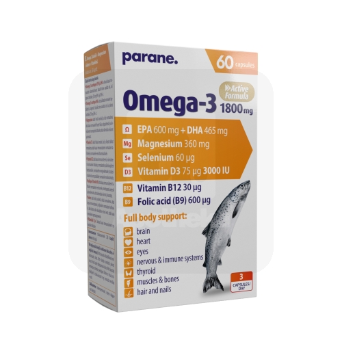 OMEGA-3+MAGNEESIUM+SE+D3 PARANE CAPS N60