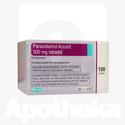 PARACETAMOL ACCORD TBL 500MG N100
