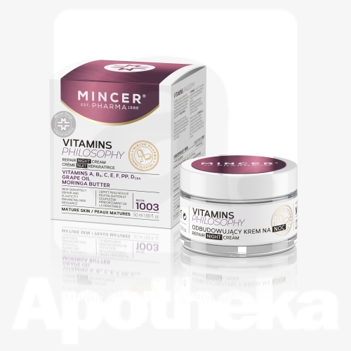 MINCER PHARMA VITAMINS PHILOSOPHY ÖÖKREEM TAASTAV 50ML