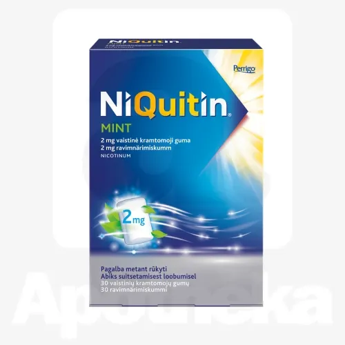 NIQUITIN MINT 2MG RAVIMNÄRIMISKUMM N30