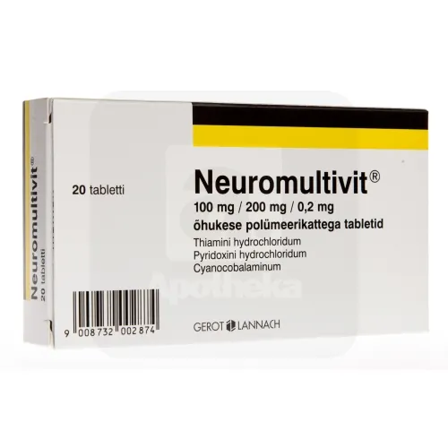 NEUROMULTIVIT TBL 100MG+200MG+0,2MG N20
