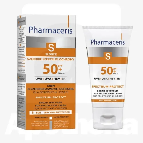 PHARMACERIS S PÄIKESEKAITSEKREEM NÄOLE SPF50+ 50ML