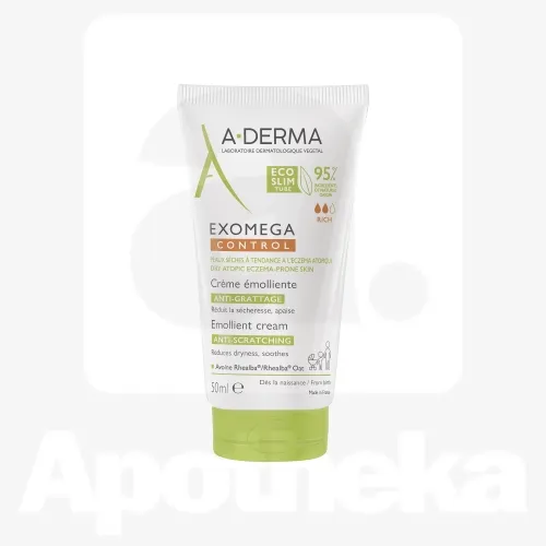 A-DERMA EXOMEGA CONTROL KREEM ATOOPILISELE NAHALE 50ML