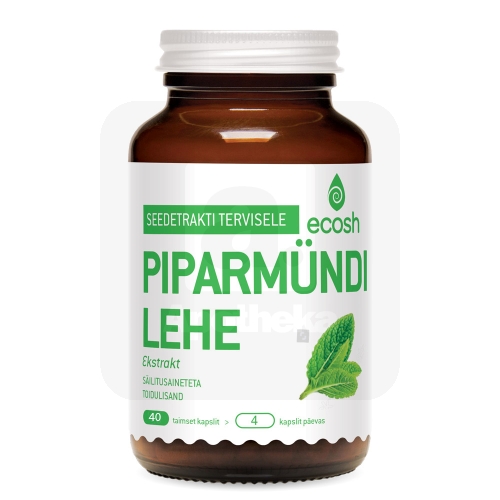 ECOSH PIPARMÜNDI LEHE EKSTRAKT KAPSLID N40