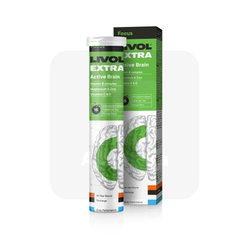 LIVOL EXTRA ACTIVE BRAIN LAHUSTUVAD TABLETID N15