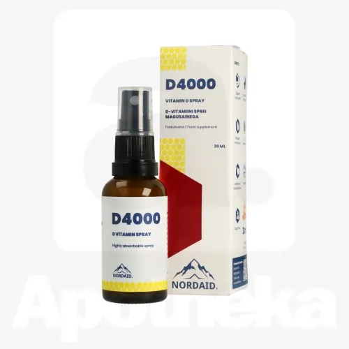 NORDAID D-VITAMIIN SUUKAUDNE SPREI 4000IU 100MCG 30ML