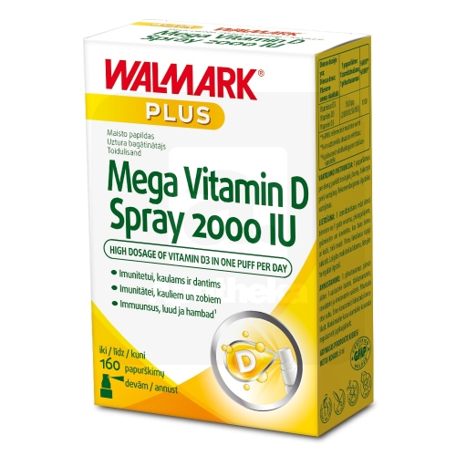 WALMARK MEGA VITAMIN D SPRAY 2000IU 8ML