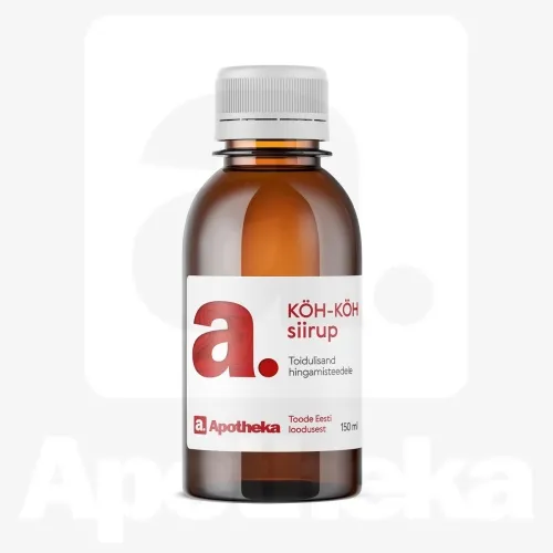 A. KÖH-KÖH SIIRUP LOODUSLIK 150ML