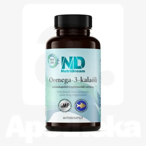 NUTRIDREAM OOMEGA-3 KALAÕLI PEHMEKAPSLID N60