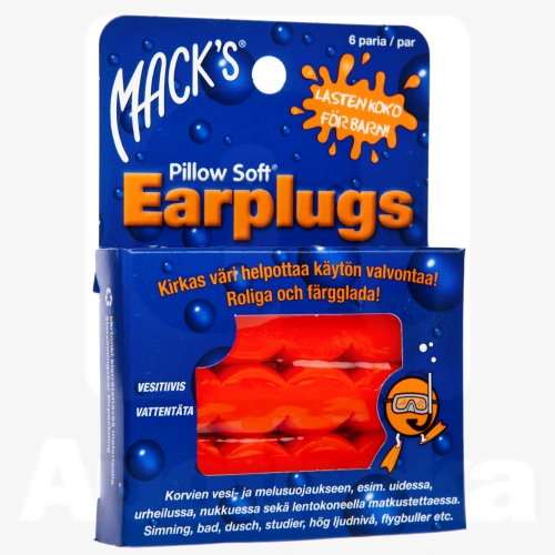 KÕRVATROPID MACK'S SILIKOONIST LASTELE N12  6 PAARI