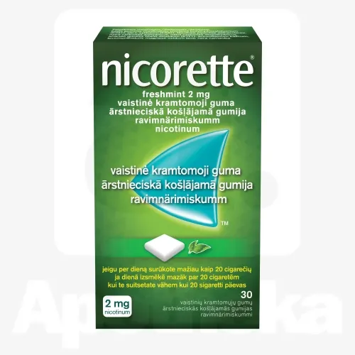NICORETTE FRESHMINT NÄRIMISKUMM 2MG N30