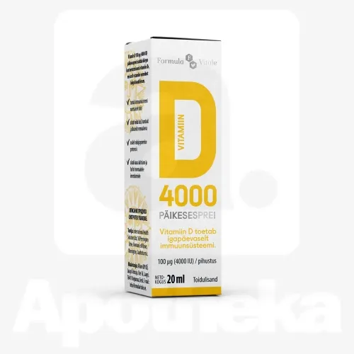 FORMULA VITALE D-VIT PÄIKESESPREI 4000IU 20ML