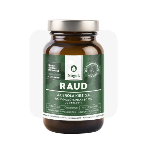 NÕGEL RAUD ACEROLA KIRSIGA 30MG N70