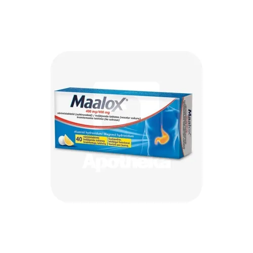 MAALOX NÄRIMISTBL 400MG+400MG N40 SUHKRUVABA