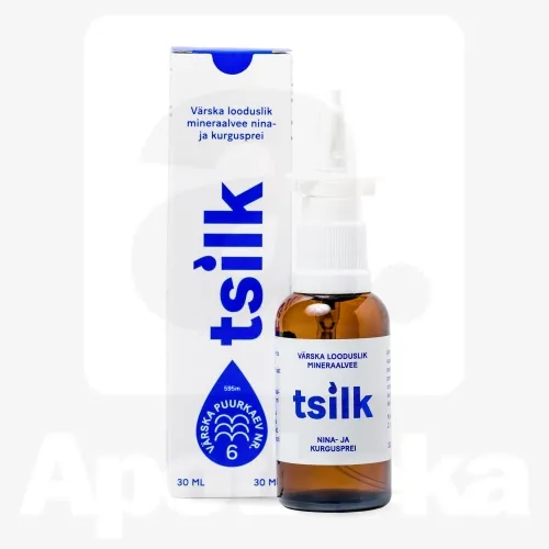 VÄRSKA LOODUSLIK MINERAALVEE NINA- JA KURGUSPREI TSILK 30ML