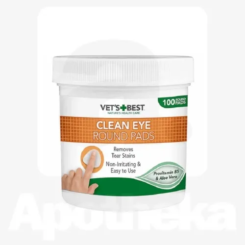 Vet's Best silmapuhastuslapid koertele ja kassidele, 100 tk