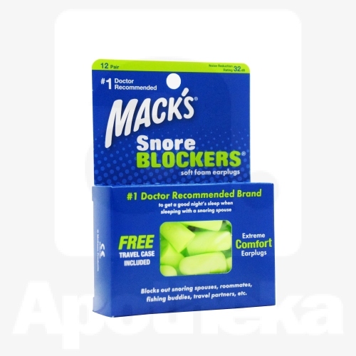 KÕRVATROPID MACK'S PEHMEST VAHUST SNORE BLOCKERS N24 12 PAARI