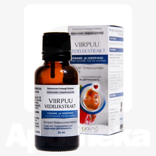 VIIRPUU VEDELEKSTRAKT (CRATAEGI EXTR. FLUIDUM) 25ML (PAIRA)