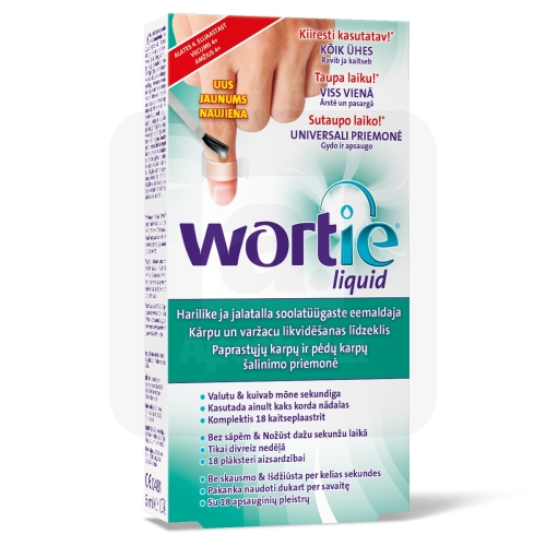 WORTIE LIQUID SOOLATÜÜGASTE EEMALDAJA 5ML