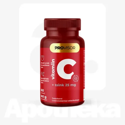 PROVISOR VITAMIIN C + TSINK 25MG N60