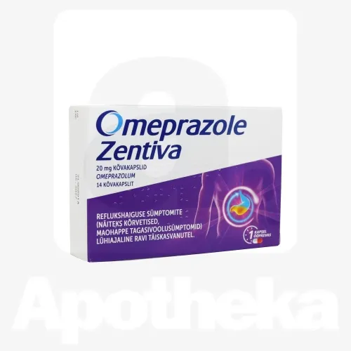OMEPRAZOLE ZENTIVA CAPS 20MG N14