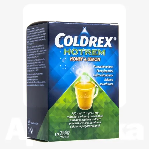 COLDREX HOTREM HONEY&LEMON 750+10+60MG N10 SUUKAUDSE LAH PLV