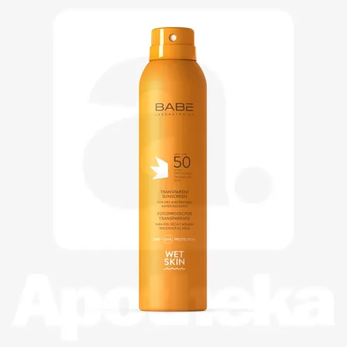 BABE PÄIKESEKAITSEAEROSOOL SPF50 VEEKINDEL 200ML