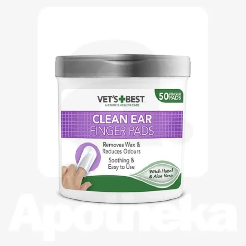 Vets Best koera/kassi kõrvapuhastuslapid N50