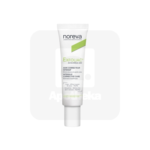 NOREVA EXFOLIAC Acnomega 200 KREEM AKNELISELE NAHALE 30ML