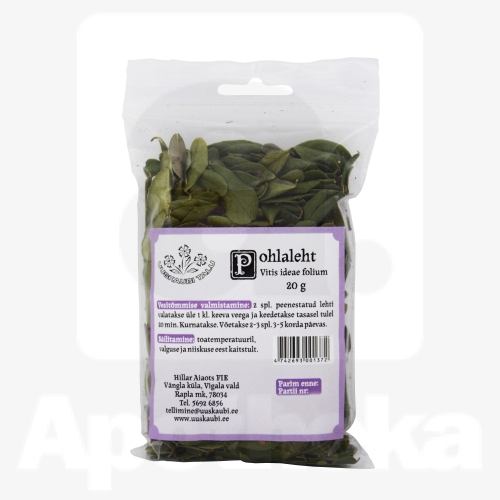 POHLALEHED (VITIS-IDAEAE FOLIA) 20G