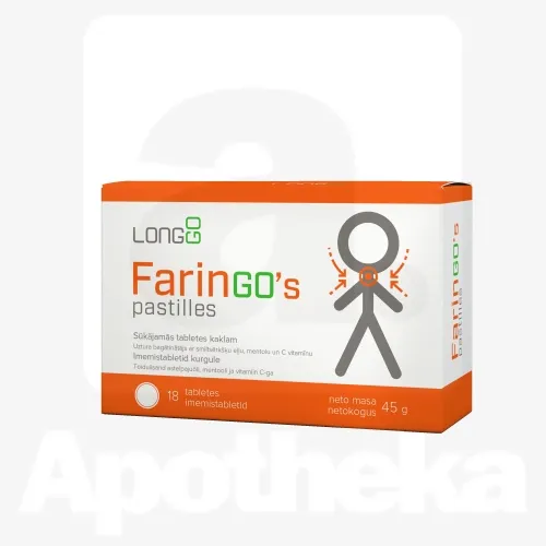 FARINGO'S PASTILLES IMEMISTABLETID KURGULE N18