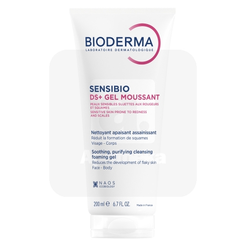 BIODERMA SENSIBIO DS+ PUHASTUSGEEL PUNETAVALE NAHALE 200ML