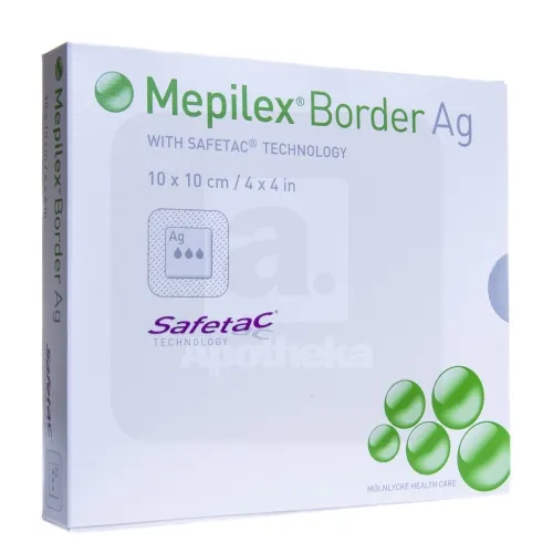 MEPILEX BORDER AG 10X10CM N5