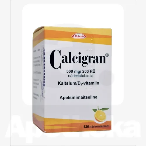 CALCIGRAN NÄRIMISTBL 500MG+200RÜ N120