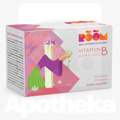 RÕÕM VITAMIIN B KOMPLEKS TBL N60 UUS