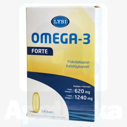 LYSI OMEGA-3 FORTE KAPSLID N64 (90G)