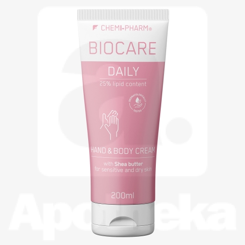 BIOCARE DAILY KEHA- JA KÄTEKREEM SHEAVÕIGA 200ML