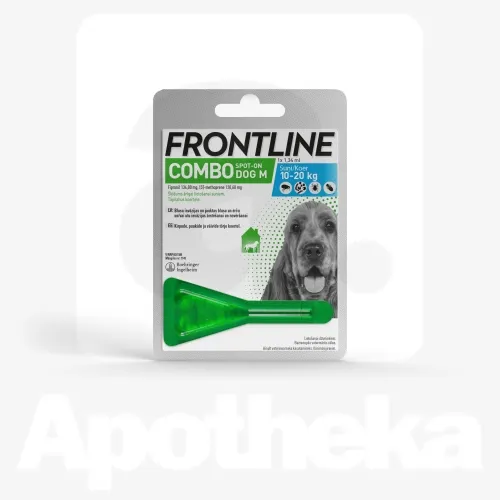 FRONTLINE COMBO DOG M TÄPILAHUS 134MG+120,6MG/1,34ML N1 (10-20KG)