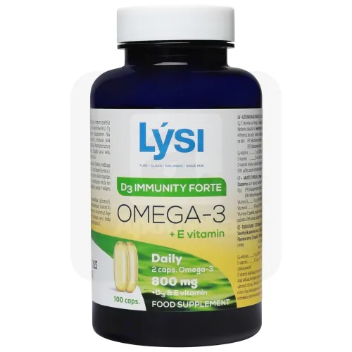 LYSI OMEGA-3 IMMUNITY FORTE KAPSLID N100