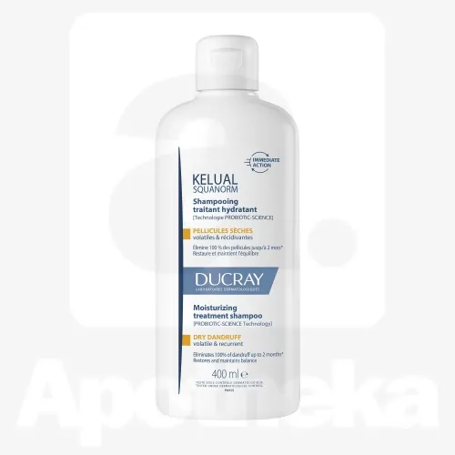 DUCRAY KELUAL SQUANORM SHAMPOON KUIVALE KÕÕMALE 400ML