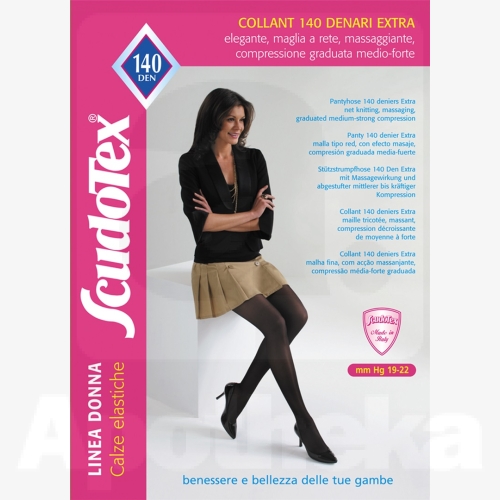 SCUDOTEX SUKKPÜKSID 140DEN T2 NERO (S490/2)