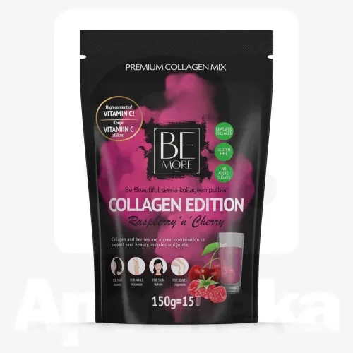 BE MORE COLLAGEN EDITION RASPERRY-CHERRY PULBER 150G
