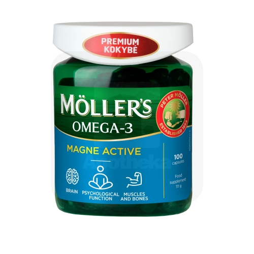 MÖLLER-S OMEGA-3 MAGNE ACTIVE KAPSLID N100