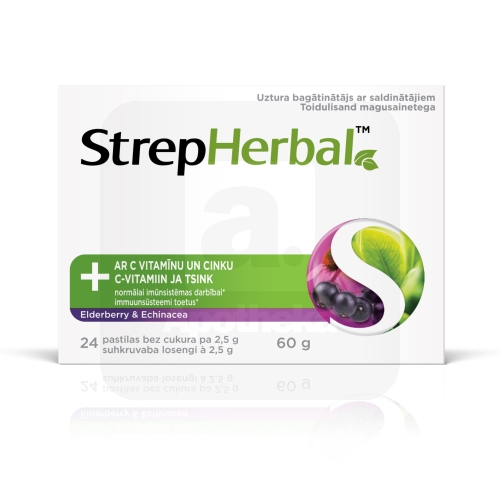 STREPHERBAL ELDERBERRY&ECHINACEA LOSENG C-VITAMIIN+TSINK N24