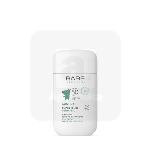 BABE PEDIATRIC MINERAALNE SUPERFLUID SPF50  50ML